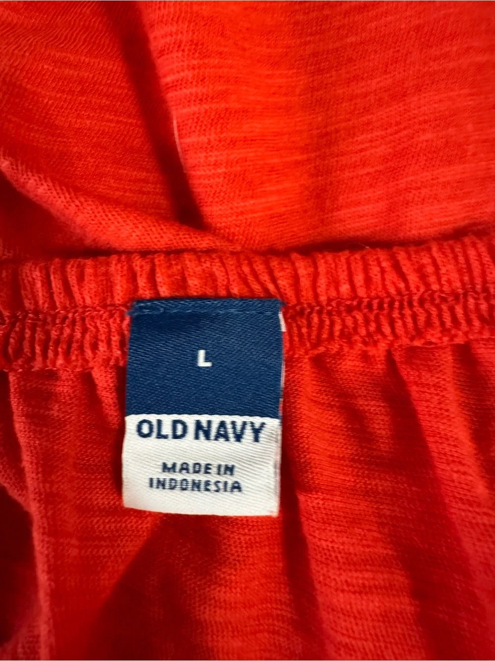 Old Navy Womens Peasant Top Large Cottage Bohemian Prairie Coastal Beachy Red